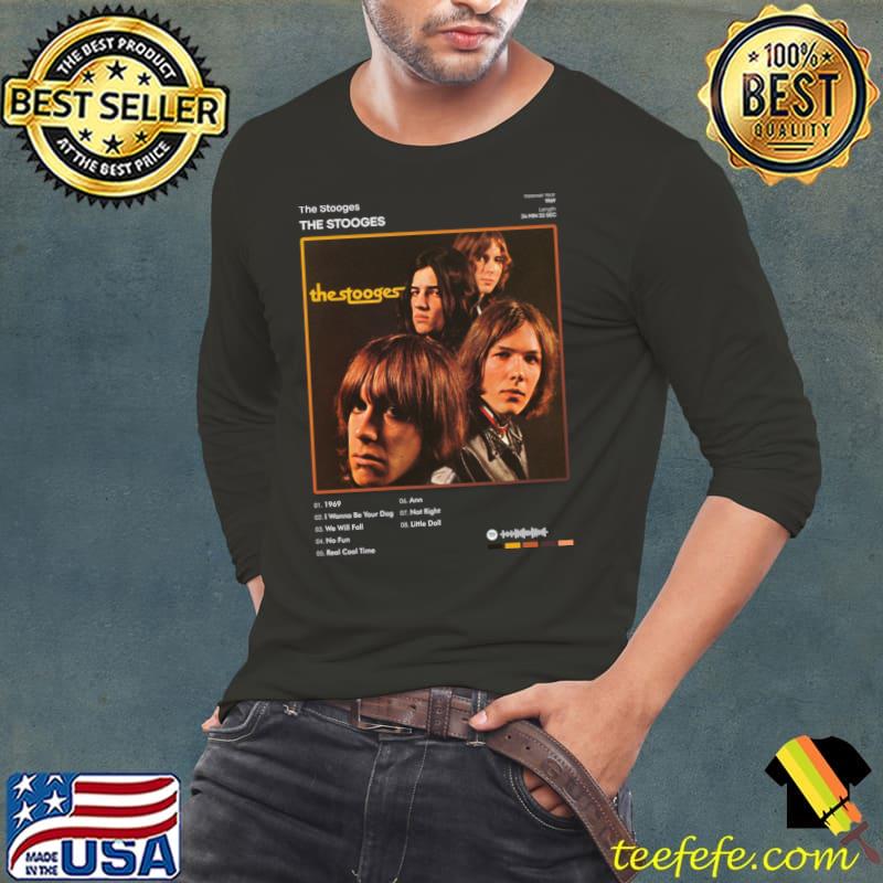 The Stooges The Stooges Tracklist Album T-Shirt Long Sleeve Tee The Stooges The Stooges Tracklist Album T-Shirt Long Sleeve Tee