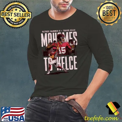 Travis Kelce & Patrick Mahomes Kansas City Connection Football T-Shirt