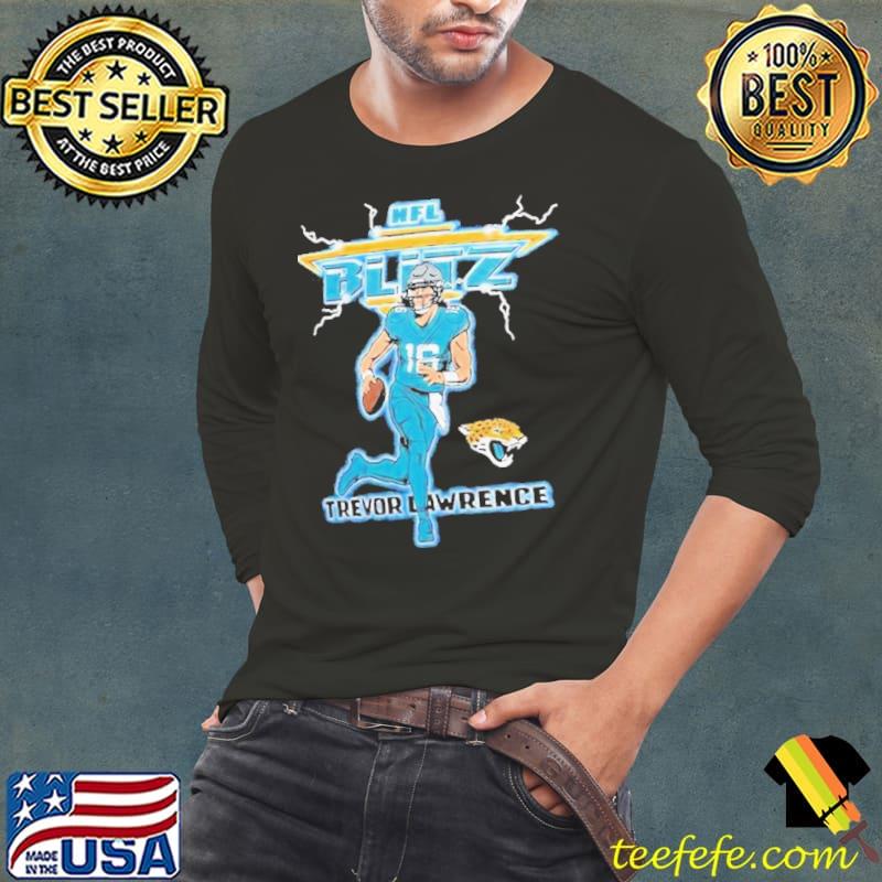 Trevor Lawrence Jacksonville Jaguars Homage Nfl Blitz Player Shirt Long Sleeve Tee Trevor Lawrence Jacksonville Jaguars Homage Nfl Blitz Player Shirt Long Sleeve Tee