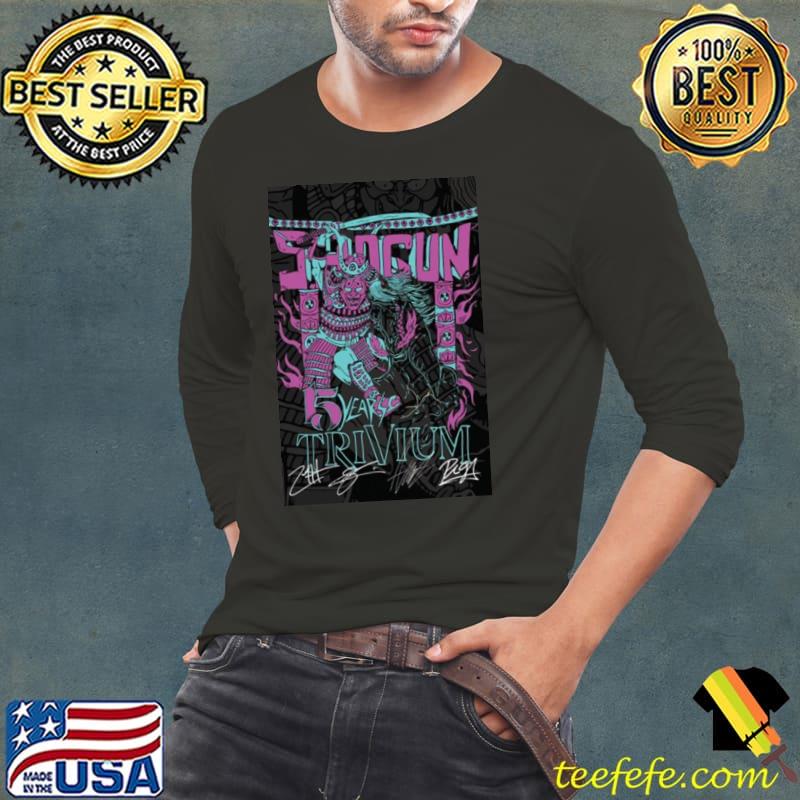 Trivium Shogun Half Sumo Signed 2023 Signatures s Long Sleeve Tee Trivium Shogun Half Sumo Signed 2023 Signatures s Long Sleeve Tee