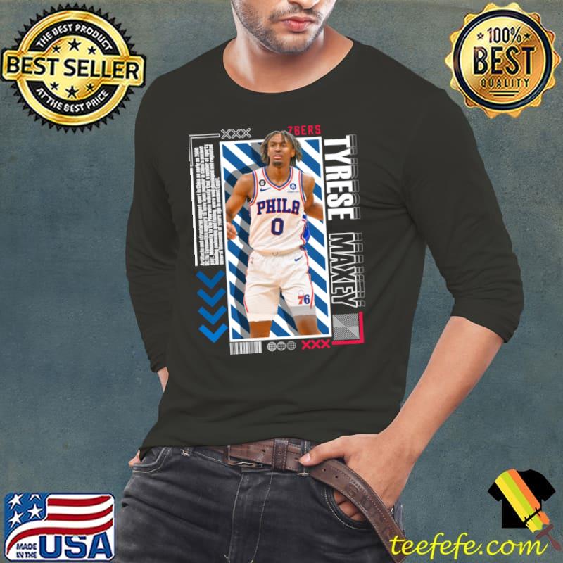 Tyrese Maxey an American professional basketball player for the Philadelphia 76ers T-Shirt Long Sleeve Tee Tyrese Maxey an American professional basketball player for the Philadelphia 76ers T-Shirt Long Sleeve Tee