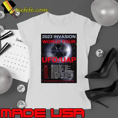 UFO 2023 Invasion World Tour Alien T-Shirt