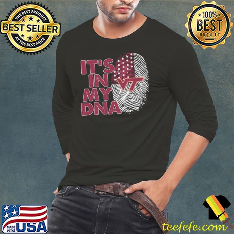 Virginia Tech Hokies Football 2023 It’s In My DNA s Long Sleeve Tee Virginia Tech Hokies Football 2023 It’s In My DNA s Long Sleeve Tee