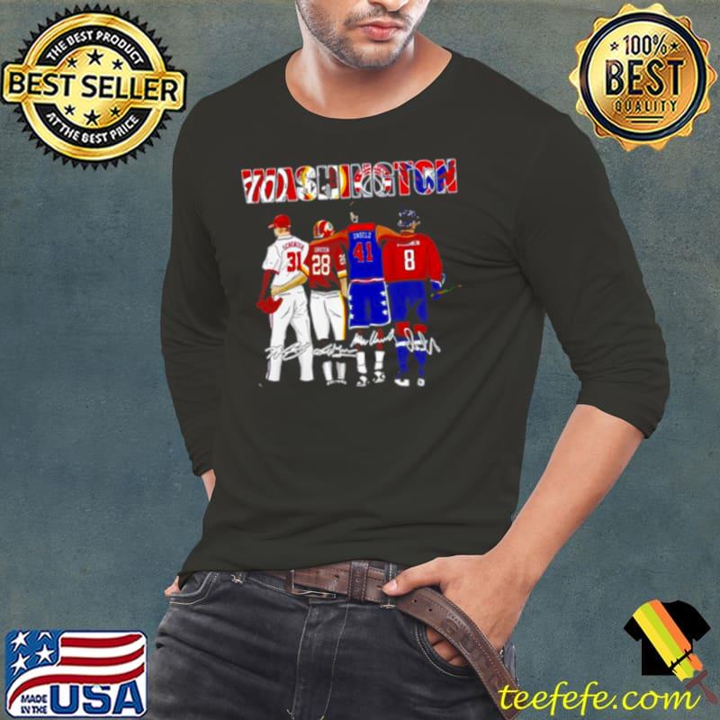 Washington Team Sport Champion Signatures s Long Sleeve Tee Washington Team Sport Champion Signatures s Long Sleeve Tee