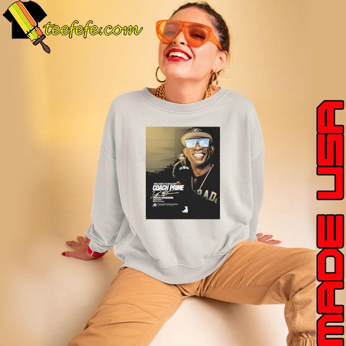 Welcome to boulder coach prime deion sanders head coach colorado signature T-Shirt Sweatshirt Welcome to boulder coach prime deion sanders head coach colorado signature T-Shirt Sweatshirt