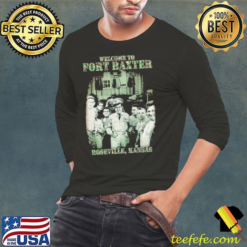 Wellcome To Fort Baxter Rosevillee Kansas Shirt Long Sleeve Tee Wellcome To Fort Baxter Rosevillee Kansas Shirt Long Sleeve Tee