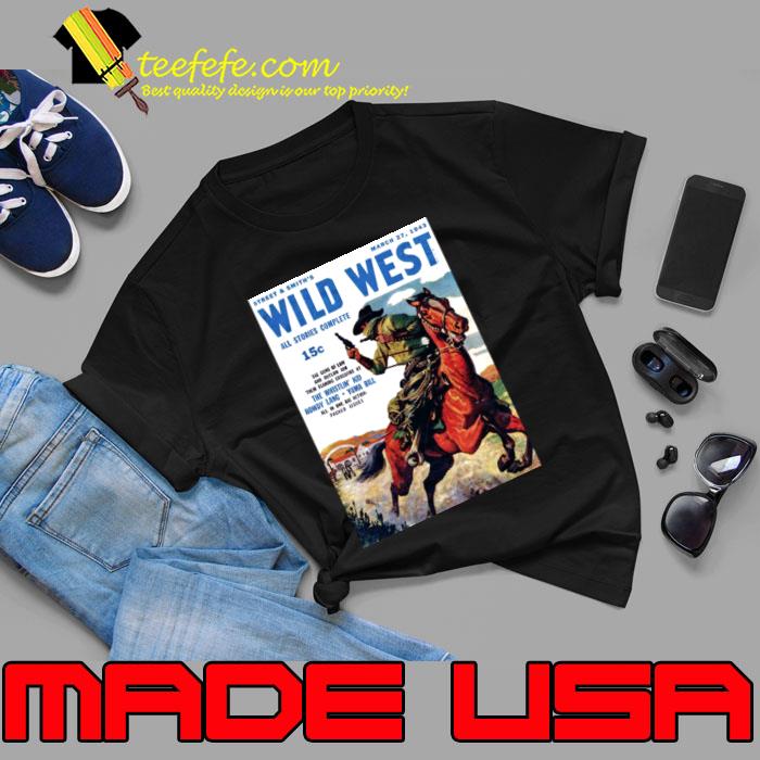 Wild West Magazine Cover October 1943 Poster T-Shirt Unisex Wild West Magazine Cover October 1943 Poster T-Shirt Unisex