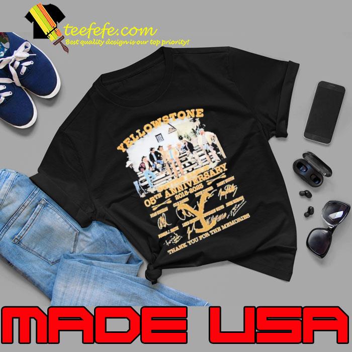 Yellowstone Dutton Ranch 05th Anniversary 2018-2023 Signatures Thank You For The Memories Shirt Yellowstone Dutton Ranch 05th Anniversary 2018-2023 Signatures Thank You For The Memories Shirt