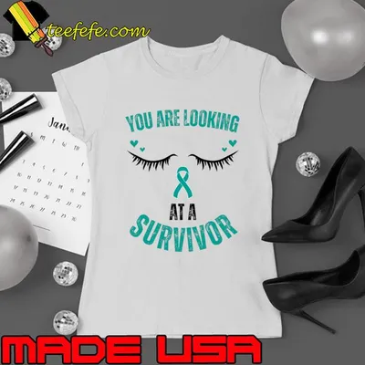 You Are Looking At a Survivor PCOS Awareness Women T-Shirt