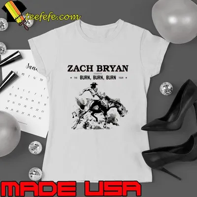 Zach Bryan Burn Burn American singer New Tour 2023 T-Shirt