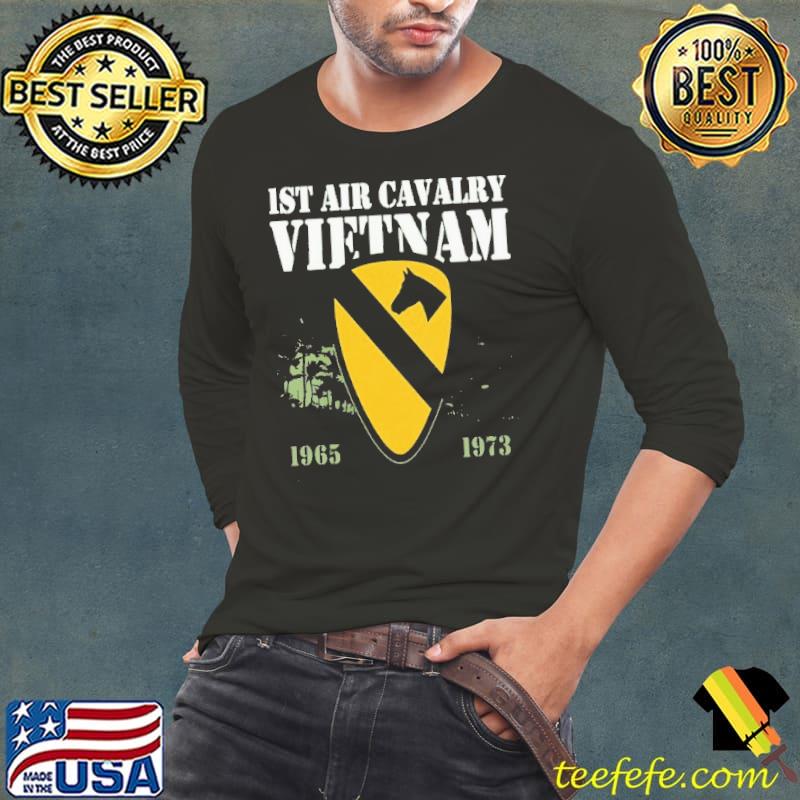 1ST Air Cavalry US Army Division Vietnam War 1965 1973 s Long Sleeve Tee 1ST Air Cavalry US Army Division Vietnam War 1965 1973 s Long Sleeve Tee