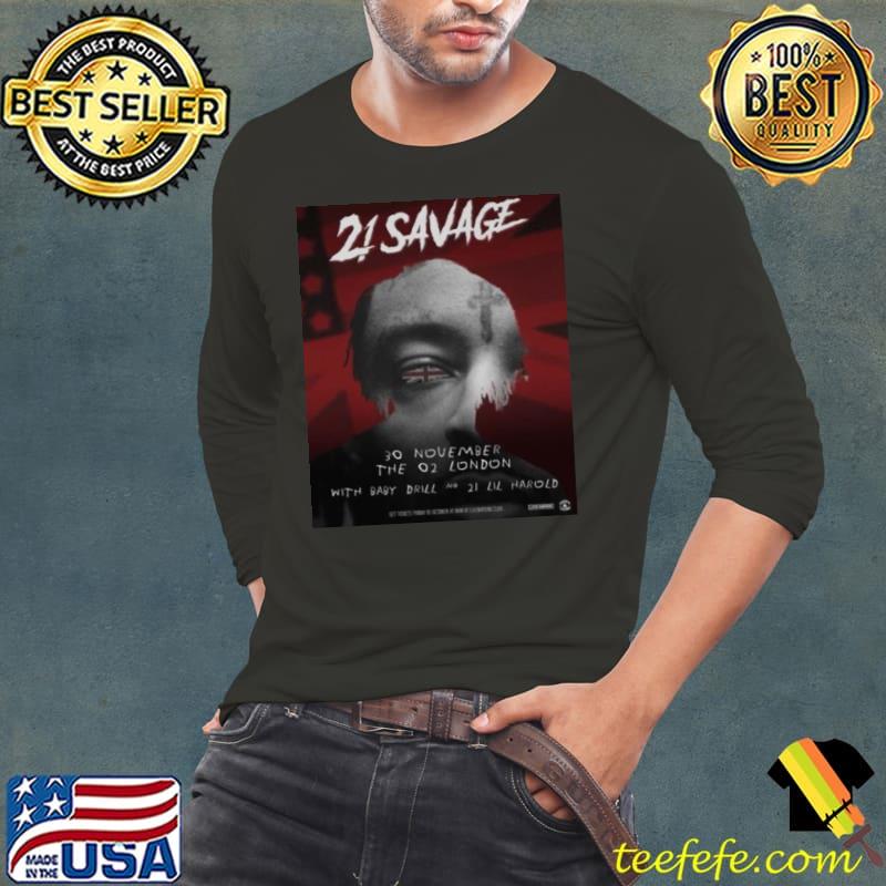 21 Savage Homecoming The 02 London November 30 2023 s Long Sleeve Tee 21 Savage Homecoming The 02 London November 30 2023 s Long Sleeve Tee