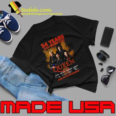 54 Years 1970-2024 Queen Thank You For The Memories Signatures Shirt