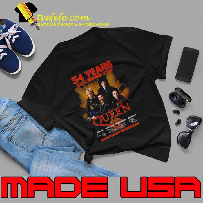 54 Years 1970-2024 Queen Thank You For The Memories Signatures Shirt