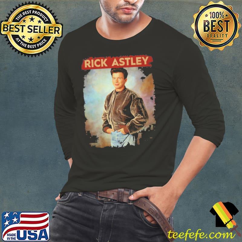 90s Rick Astley Retro Style Shirt Long Sleeve Tee 90s Rick Astley Retro Style Shirt Long Sleeve Tee