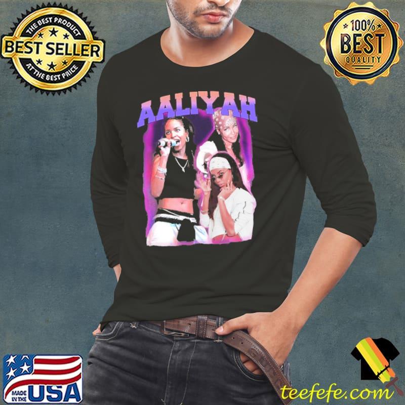 Aaliyah Bootleg Vintage Shirt Long Sleeve Tee Aaliyah Bootleg Vintage Shirt Long Sleeve Tee