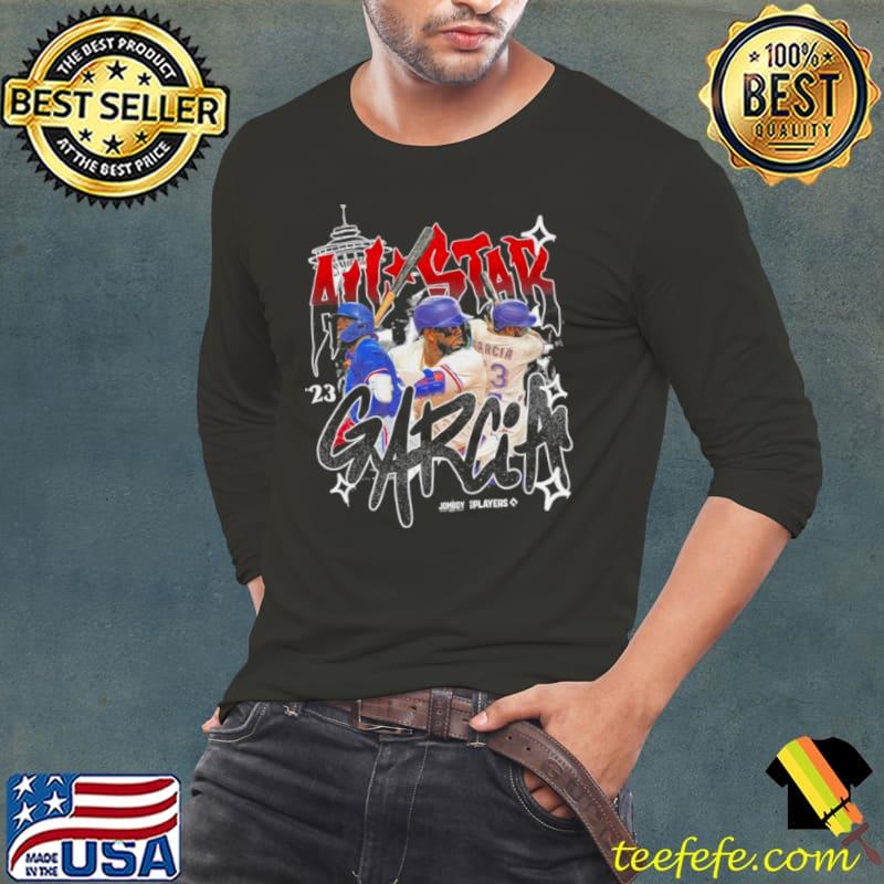 Adolis Garcia Texas Rangers All Star Game 2023 Shirt Long Sleeve Tee Adolis Garcia Texas Rangers All Star Game 2023 Shirt Long Sleeve Tee