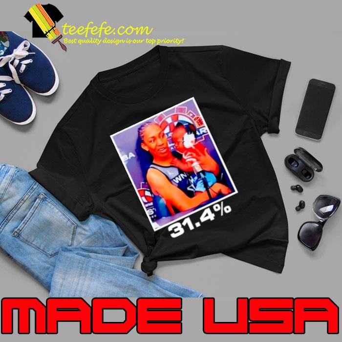A’ja Wilson 31.4% shirt