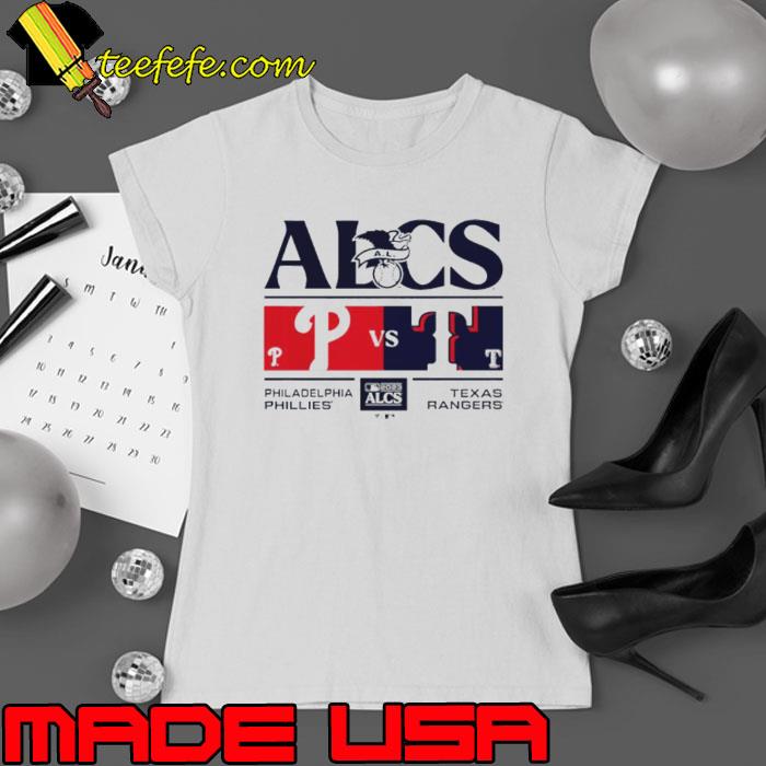 ALCS 2023 Philadelphia Phillies vs Texas Rangers s Ladies tee ALCS 2023 Philadelphia Phillies vs Texas Rangers s Ladies tee