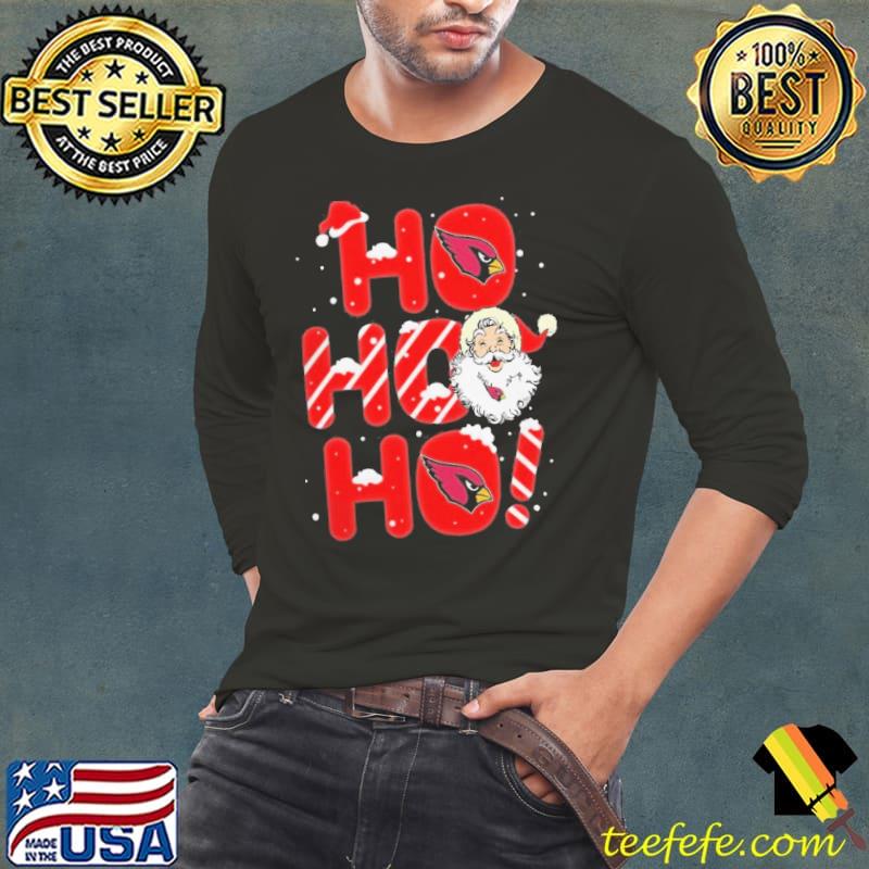 Arizona cardinals santa claus ho ho ho Christmas Shirt Long Sleeve Tee Arizona cardinals santa claus ho ho ho Christmas Shirt Long Sleeve Tee