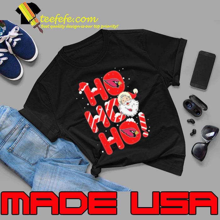 Arizona cardinals santa claus ho ho ho Christmas Shirt