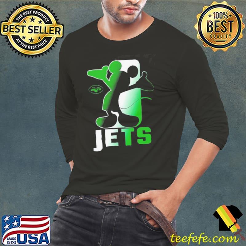 Awesome New York Jets Mickey Mouse Disney s Long Sleeve Tee Awesome New York Jets Mickey Mouse Disney s Long Sleeve Tee