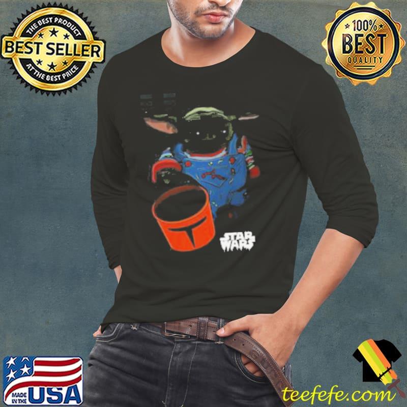 Baby Yoda Grogu Goes Trick Or Treating Halloween 2023 Star Wars Mandalorian TShirt Baby Yoda Grogu Goes Trick Or Treating Halloween 2023 Star Wars Mandalorian TShirt