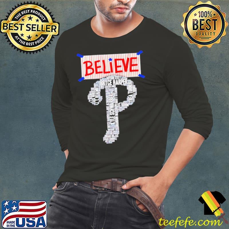 Believe Phillies big logo s Long Sleeve Tee Believe Phillies big logo s Long Sleeve Tee