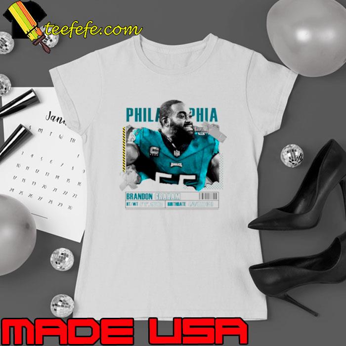 Brandon Graham Football Paper Poster Eagles s Ladies tee Brandon Graham Football Paper Poster Eagles s Ladies tee