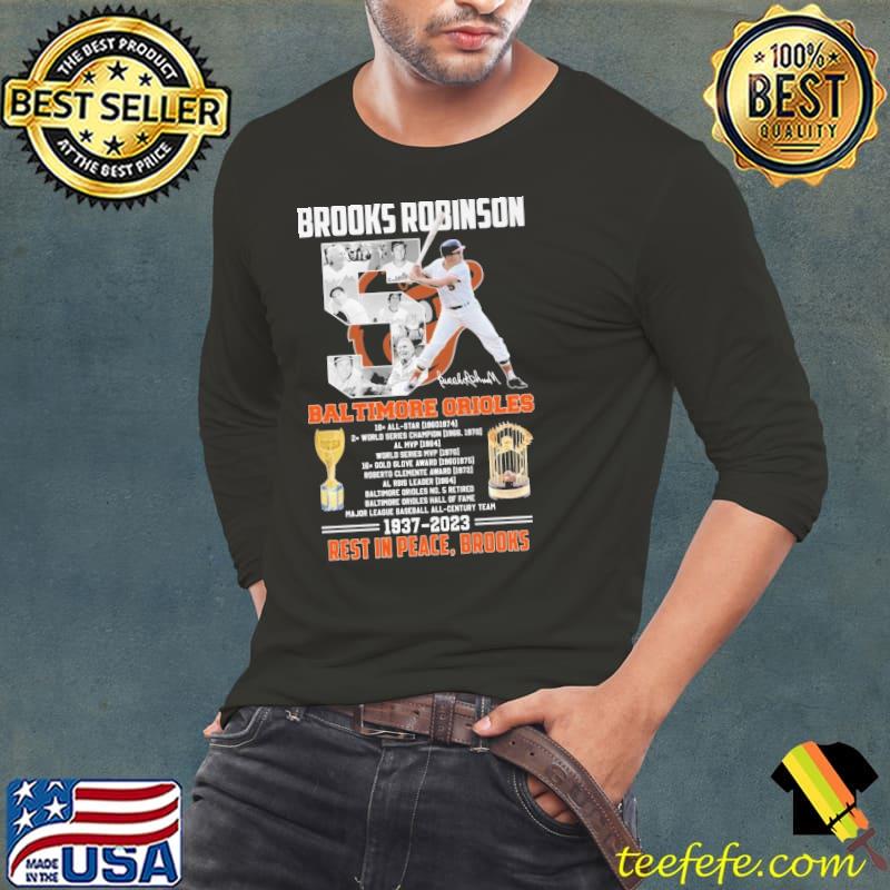 Brooks robinson baltimore crioles rest in peace 1937 2023 signature s Long Sleeve Tee Brooks robinson baltimore crioles rest in peace 1937 2023 signature s Long Sleeve Tee