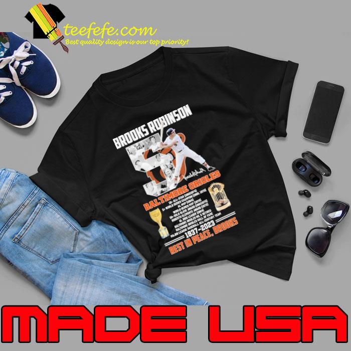 Brooks robinson baltimore crioles rest in peace 1937 2023 signature shirt Brooks robinson baltimore crioles rest in peace 1937 2023 signature shirt