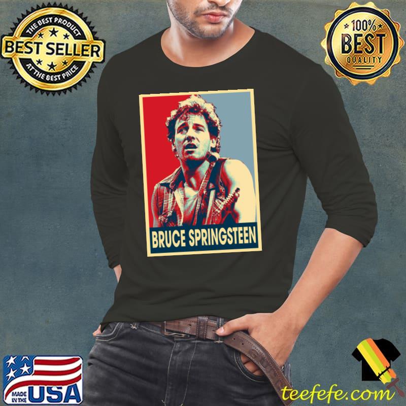 Bruce Springsteen American rock singer Born in the USA Tour T-Shirt Long Sleeve Tee Bruce Springsteen American rock singer Born in the USA Tour T-Shirt Long Sleeve Tee