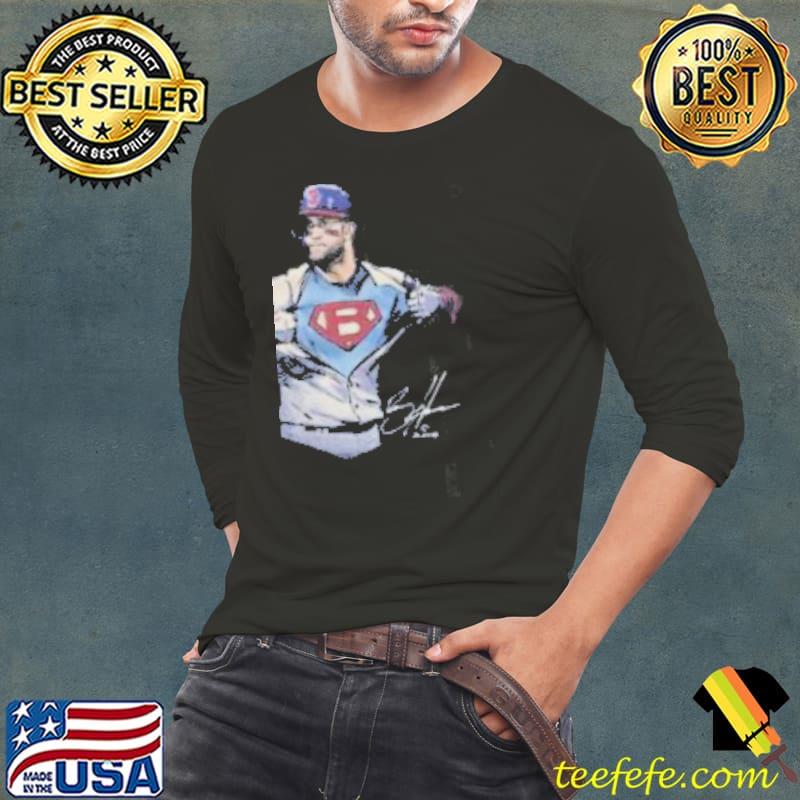 Bryce Harper Philadelphia Phillies Superman Bryce Player Signature shirt Bryce Harper Philadelphia Phillies Superman Bryce Player Signature shirt