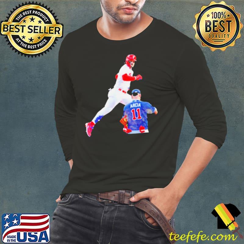Bryce Harper Stare down Arcia s Long Sleeve Tee Bryce Harper Stare down Arcia s Long Sleeve Tee