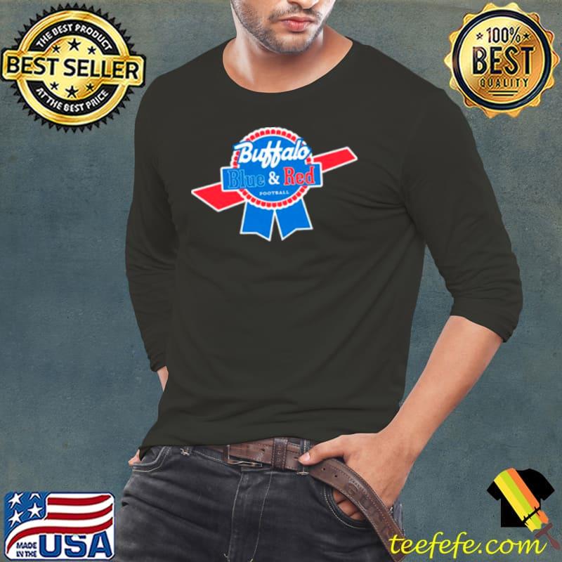 Buffalo Blue and Red football s Long Sleeve Tee Buffalo Blue and Red football s Long Sleeve Tee