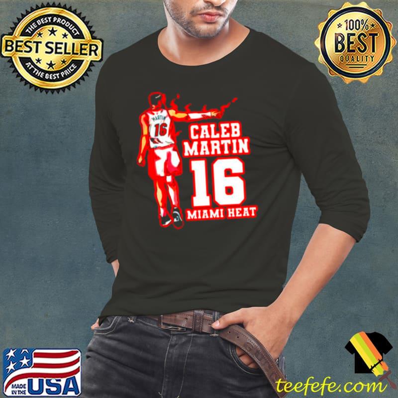 Caleb Martin 16 Miami Heat s Long Sleeve Tee Caleb Martin 16 Miami Heat s Long Sleeve Tee