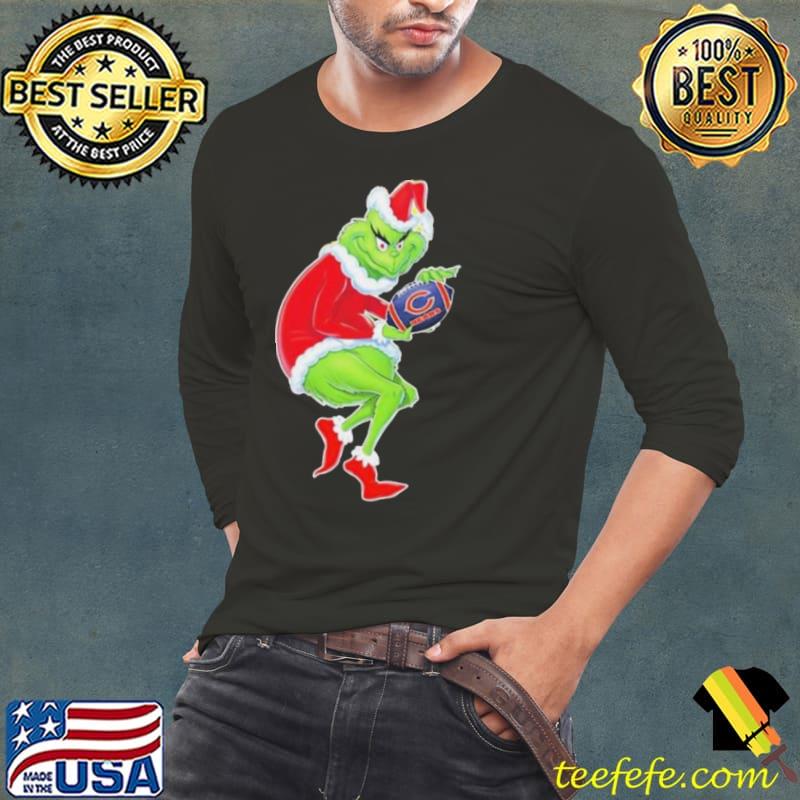 Chicago Bears Grinch Merry Christmas 2023 s Long Sleeve Tee Chicago Bears Grinch Merry Christmas 2023 s Long Sleeve Tee