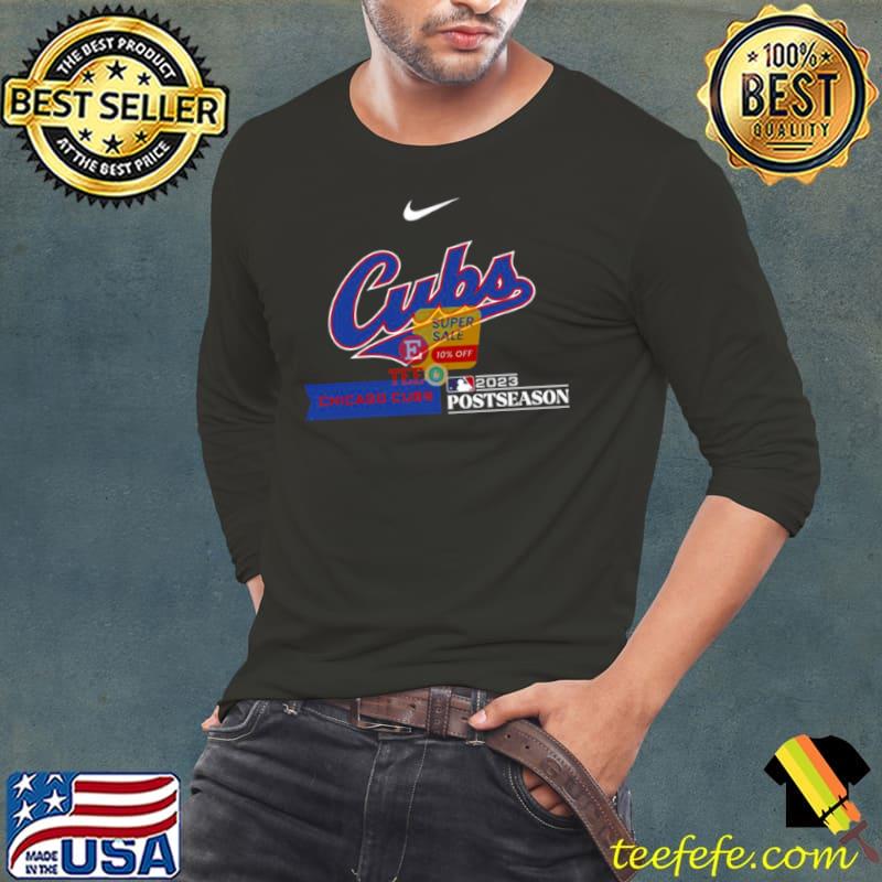 Chicago Cubs Nike 2023 Postseason s Long Sleeve Tee Chicago Cubs Nike 2023 Postseason s Long Sleeve Tee