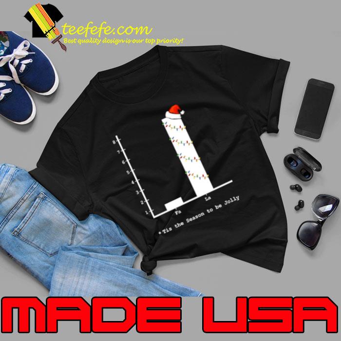 Christmas Carol Math Bar Graph shirt