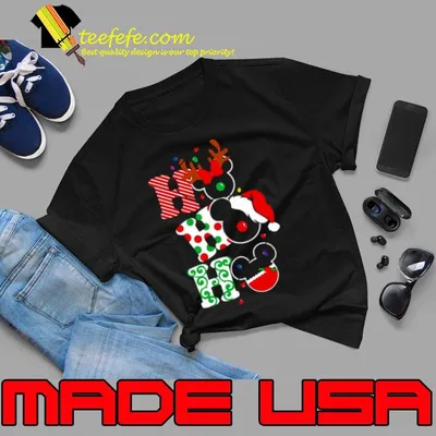 Christmas Mickey Mouse Disney Ho Ho Ho shirt