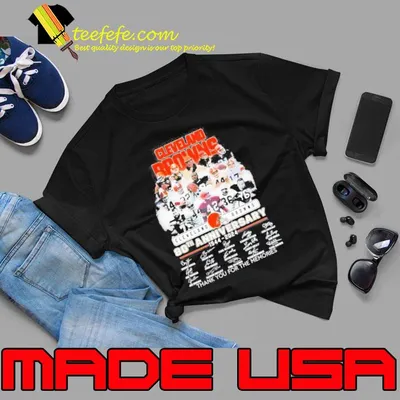 Cleveland Browns 80th Anniversary 1944 – 2024 Thank You For The Memories Signatures Shirt