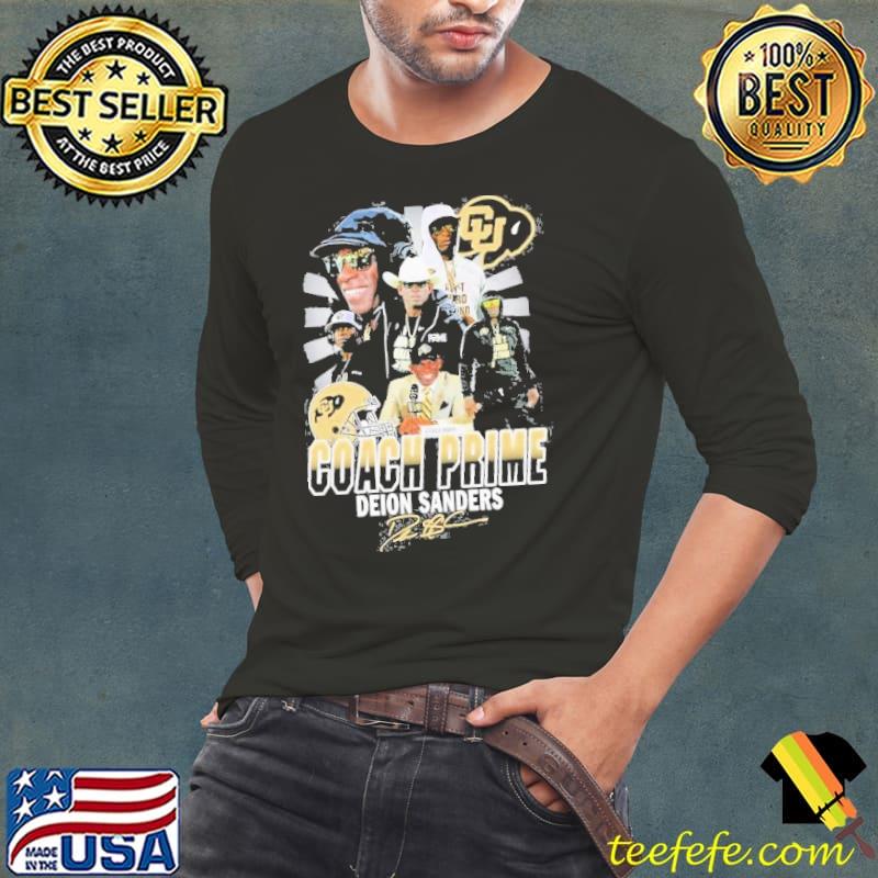 Coach Prime Deion Sanders signatures s Long Sleeve Tee Coach Prime Deion Sanders signatures s Long Sleeve Tee