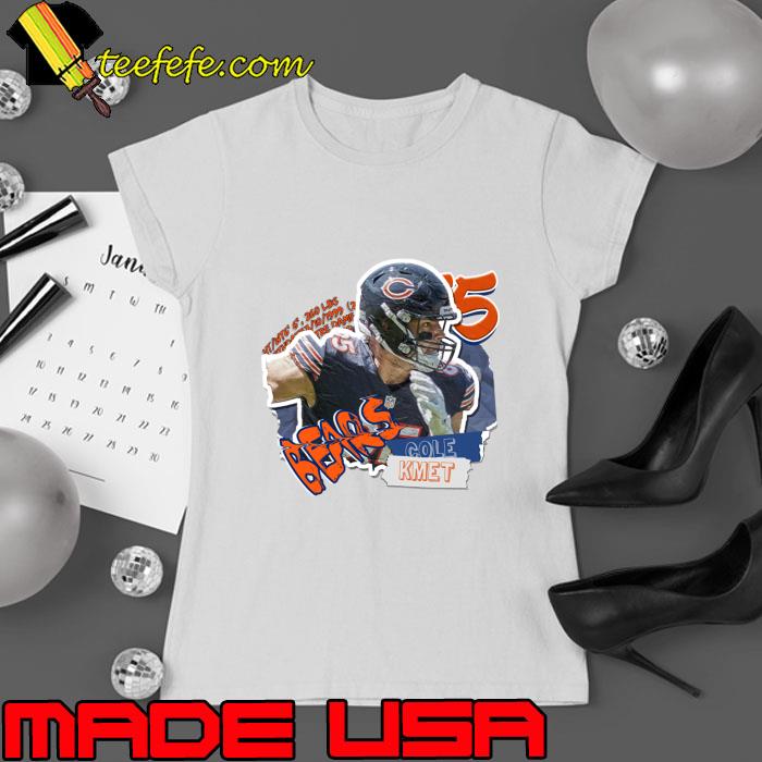 Cole Kmet American football tight end for the Chicago Bears Poster Bears T-Shirt