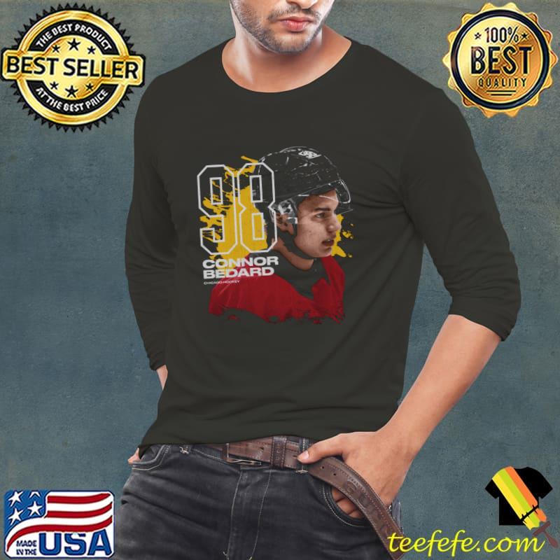 Connor Bedard Chicago Profile Canadian professional ice hockey centre T-Shirt Long Sleeve Tee Connor Bedard Chicago Profile Canadian professional ice hockey centre T-Shirt Long Sleeve Tee
