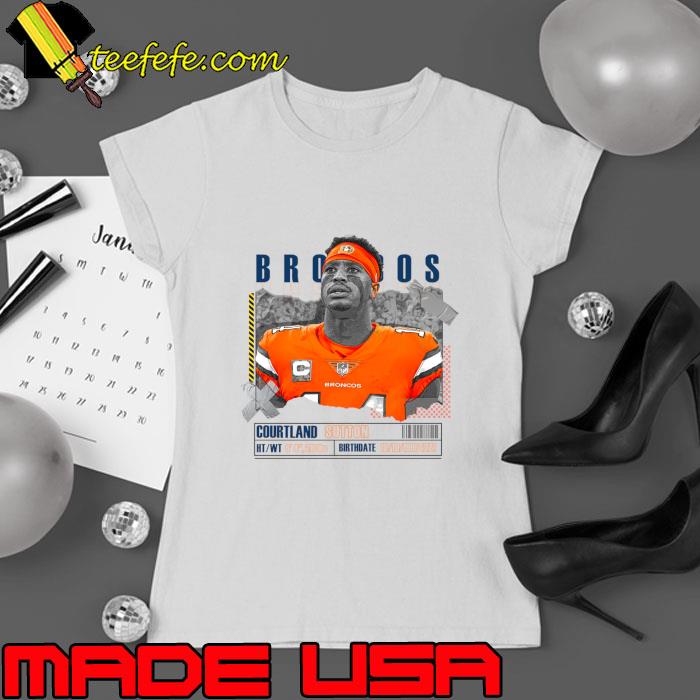 Courtland Sutton An American Football Paper Poster Broncos T-Shirt Ladies tee Courtland Sutton An American Football Paper Poster Broncos T-Shirt Ladies tee