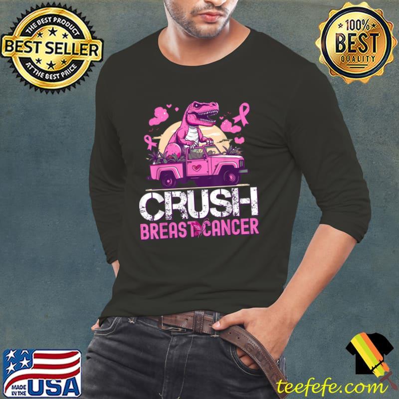 Crush Breast Cancer Awareness Monster Truck Toddler T-Shirt Long Sleeve Tee Crush Breast Cancer Awareness Monster Truck Toddler T-Shirt Long Sleeve Tee