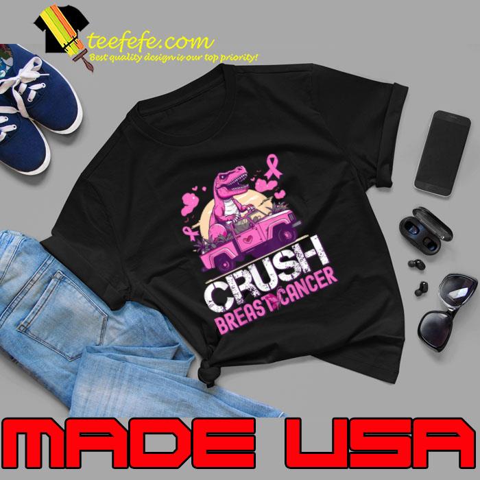 Crush Breast Cancer Awareness Monster Truck Toddler T-Shirt Unisex Crush Breast Cancer Awareness Monster Truck Toddler T-Shirt Unisex