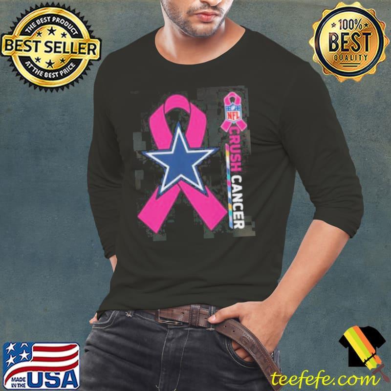 Dallas Cowboys Crusgh Cancer s Long Sleeve Tee Dallas Cowboys Crusgh Cancer s Long Sleeve Tee