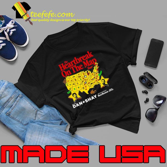 Dan Shay 2024 Heartbreak On The Map Tour Shirt