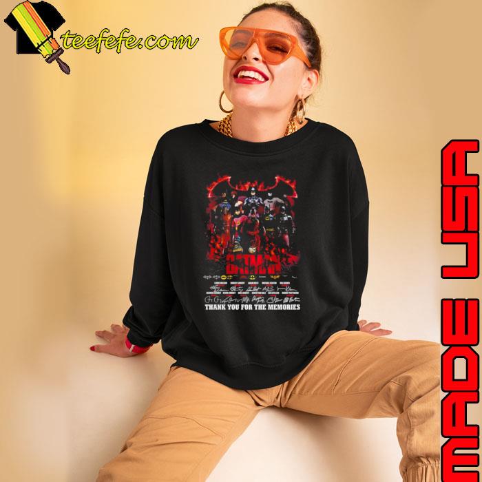 Dc Batman Thank You For The Memories Signatures s Sweatshirt Dc Batman Thank You For The Memories Signatures s Sweatshirt